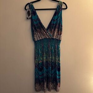 NWT Hots-Wing Women’s Multi-Print Mini Dress Size L